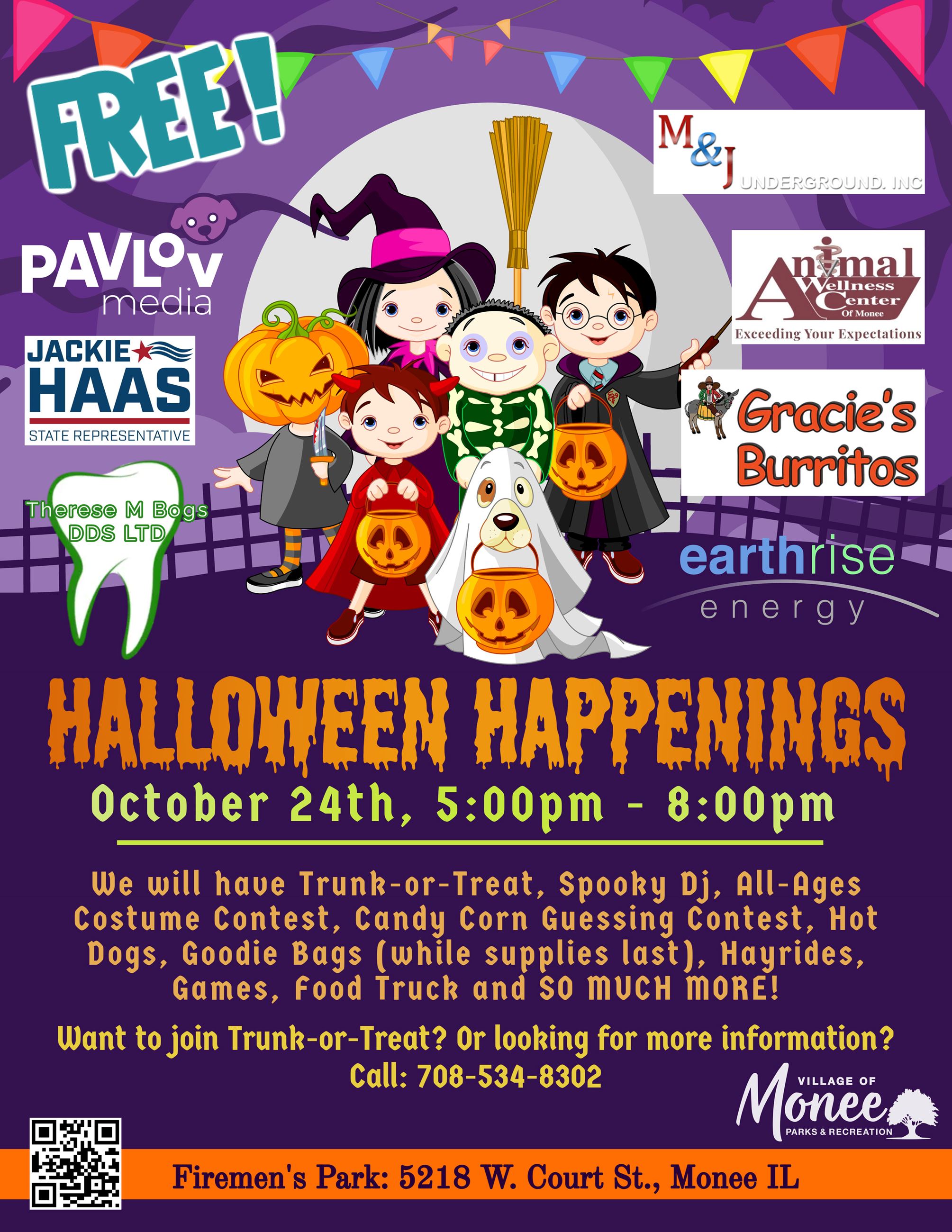 Halloween Happenings 2025 w Sponsors